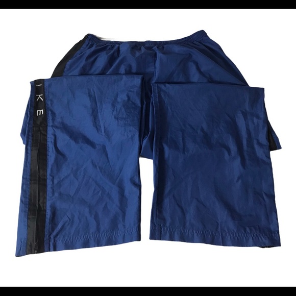 Nike Pants Nike Mens Xl Windbreaker Pants Black Blue Poshmark